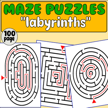 Preview of Maze | Puzzles & Games | Activities Packet |  Simple Mazes, Labyrinth