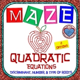 Maze - Quadratic Functions - Find the discriminant, number
