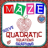 Maze - Quadratic Functions - Solve Quadratic Equation by Graphing