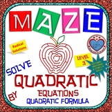 Maze - Solve Quadratic Equation using The Quadratic Formul