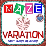 Maze - Inverse Variation and Direct Variation