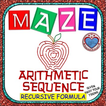 Preview of Maze - Recursive Formula of Arithmetic Sequence given first terms