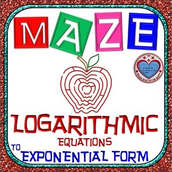 Preview of Maze - Rewriting Logarithmic Equation in Exponential Form