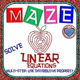 Maze - Solving Multi Step Linear Equations: Distributive P