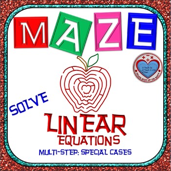Preview of Maze -Solving Multi Step Linear Equations: SPECIAL CASES