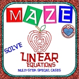 Maze -Solving Multi Step Linear Equations: SPECIAL CASES