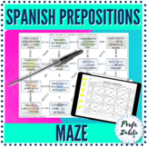 Maze | Spanish Prepositions Practice | Digital & PDF
