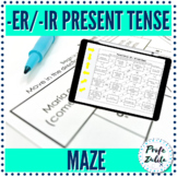 Maze | Spanish Present Tense ER IR Verb Conjugation Practi