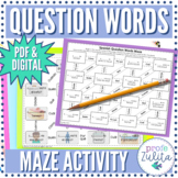 Spanish Question Words Practice Activity Digital & PDF Maz