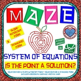 Maze - System of Equations: Is the Point a Solution? (Alge