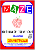 Maze - System of Equations - Solve by Cramer's Rule