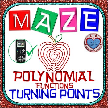 Preview of Maze - Turning Points of Polynomial Functions (Relative Maximum & Minimum)