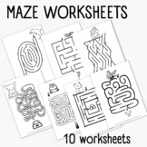 Maze Worksheets • Preschool Worksheets • Fine motors skills