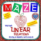 Maze - Write Linear Equation from graph - use m and b (Slo