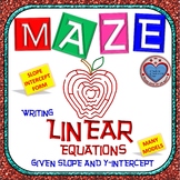 Maze - Write Linear Equation from slope and y-intercept (S