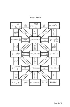 Preview of Maze about Derivatives (3)