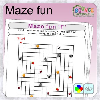 Preview of Maze fun (solve mazes and note what you found along the way distance learning)