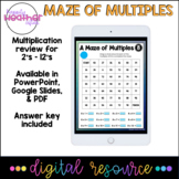 Maze of Multiples Multiplication Practice: Digital and Print