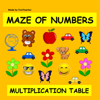 Preview of Maze of Numbers_2, Multiplication Table, Divisibility Tests, Printable Workseets