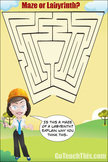 Maze or Labyrinth? 2 A Free Printable Poster Ideal for You