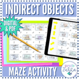 Spanish Indirect Object Pronouns Practice Maze Activity | 