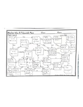 Preview of Maze_AbsoluteValue,Inequalities,Polynomial division,A Level Pure Math 3