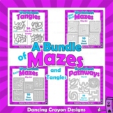 Clip Art Mazes | Clipart Bundle: Mazes and Tangles for Wor