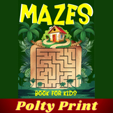 Mazes Book For Kids,Mazes Kids,Summer Mazes,More than 104 Mazes