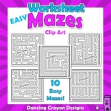 Maze Clip Art - Easy Mazes for Worksheet Design
