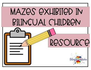 Preview of Mazes Exhibited in Bilingual Children - FREE VISUAL