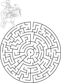 printable mazes games for kids with pirate theme by debbie madson