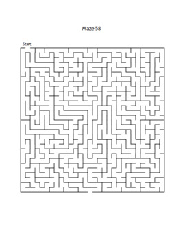 Cow Puzzle Games Book For Adults - Maze Large Print: Mazes Notebook for  Adults & Teens, 80 Hard Maze Puzzles with Solutions, Gift for Summer