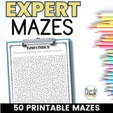 Printable Maze Puzzles for Fast or Early Finishers Activit