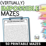 Printable Maze Puzzles for Fast or Early Finishers Activit