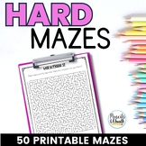 Printable Maze Puzzles for Early Finishers Activities - 50
