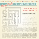 Mazes for Worksheets  |  Resource for TpT Authors  |  21 M