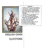 English Exam Questions - Distance Learning