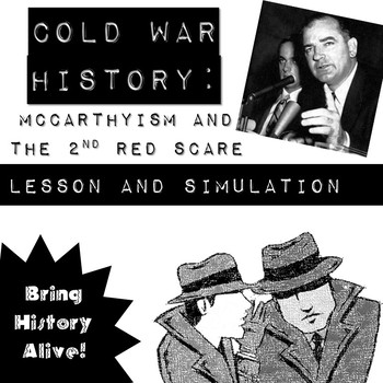 Preview of McCarthyism Lesson Plan and Red Scare Simulation