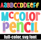 McColor Pencil Full-color Font