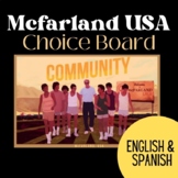 McFarland USA Bilingual (ENG-SPAN) Choice Board Activities