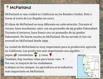 Preview of McFarland USA: Lecturas y Guía (español)