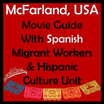 Preview of McFarland, USA Movie Guide with Migrant Workers Unit in Spanish