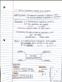 McGraw-Hill 7th Grade Math Note Outlines Ch. 1-3