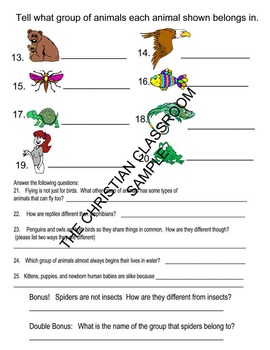 McGraw Hill Compatible Science Test/Review Sheet for Chapter 2 lesson 5