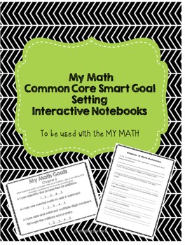 Preview of McGraw-Hill My Math Reflection and Goal Sheets for interactive notebooks