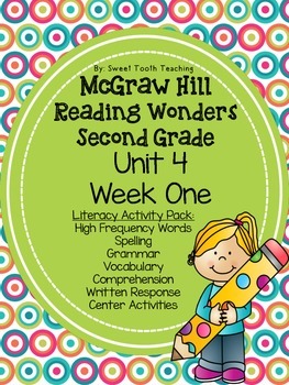 Preview of McGraw Hill Reading Wonders 2nd Grade Unit 4 Week 1  (1st edition 2012)