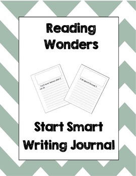 Preview of McGraw Hill Reading Wonders 2nd Grade Writing Journal Start Smart