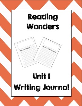 Preview of McGraw Hill Reading Wonders 2nd Grade Writing Journal Unit 1