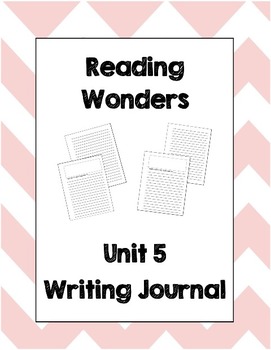 Preview of McGraw Hill Reading Wonders 2nd Grade Writing Journal Unit 5
