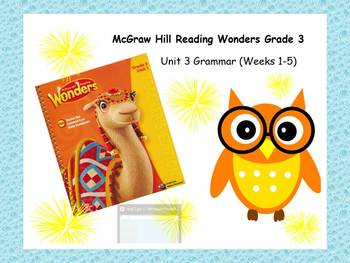 Preview of McGraw-Hill Reading Wonders Grade 3 Grammar Unit 3 BUNDLE